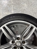 OEM BMW F10 F13 Front Wheel Rim 19x8.5 ET33 Double Spoke Style 351 Silver *Crack