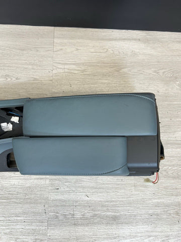 08-13 BMW E90 E92 E93 M3 Center Console Extended Leather Silverstone Palladium