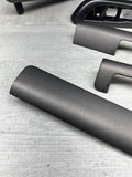 01-06 BMW E46 M3 Convertible Interior Armrests Trim Set Titan Shadow Grey