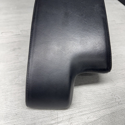 01-06 BMW E46 M3 Center Console Armrest Arm Rest Black Leather