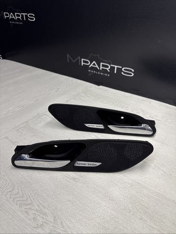 01-06 BMW E46 M3 HARMON KARDON HK TWEETER DOOR HANDLES SPEAKER COVERS