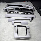 01-06 BMW E46 M3 Convertible Interior Armrests Trim Set Brushed Aluminum *Notes*