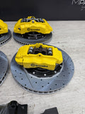 NEW 95-99 BMW E36 M3 BREMBO Big Brake Kit Yellow Calipers Rotors Set Plug Play