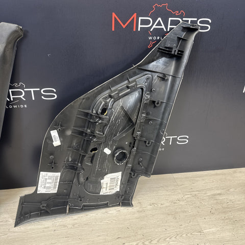 BMW E46 M3 01-06 Coupe Rear Left Door Cards Black Genuine 51437890743