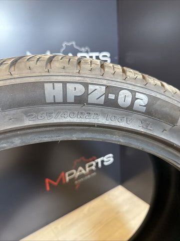 2023 Used Tire 265/40R22 Advanta HP Z-02 106V - 9-10/32