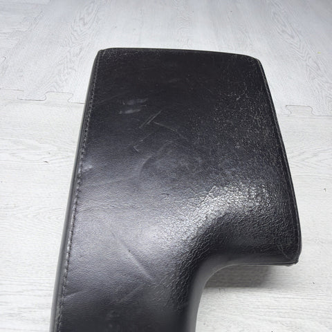 01-06 BMW E46 M3 Center Console Armrest Arm Rest Black Leather *Notes*