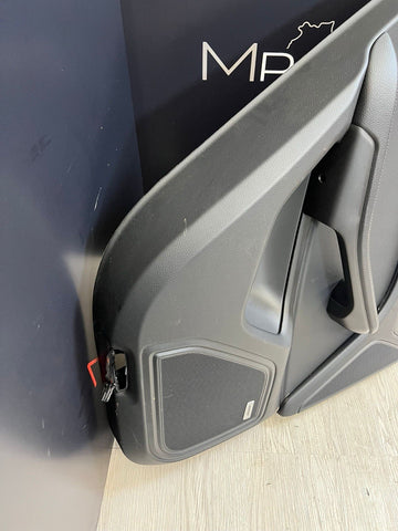 Porsche 15-21 Macan Left Rear Driver Door Card Panel Black BOSE