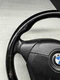 1996 - 2002 BMW E36 Z3 M M3 Leather Steering Wheel Black 3 Spoke 32342229487 OEM