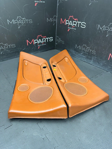 01-06 BMW E46 M3 Convertible Rear Left Right Door Cards Panels Trims Cinnamon