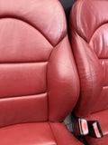 OEM BMW E46 M3 Coupe Leather Seats Door Panels Interior Imola Red Powered Heated