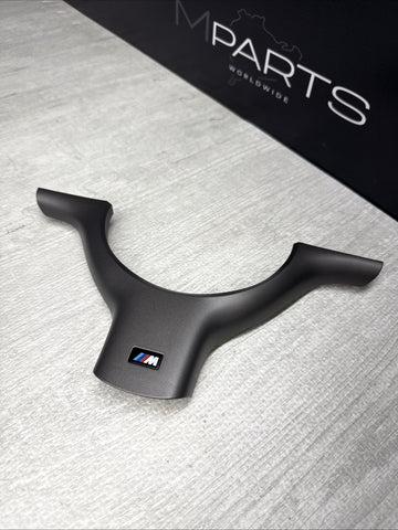 OEM 01-06 BMW E46 M3 Lower Steering Wheel Trim Cover Plate Titan Shadow Grey