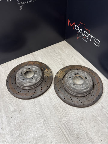 OEM 06-10 BMW E60 E63 E64 M5 M6 REAR BRAKES DISCS ROTORS