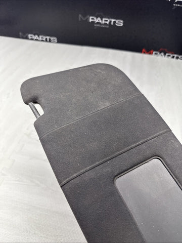 06-10 BMW E60 M5 Left Driver Side Black Alcantara Sun Visor 7897609