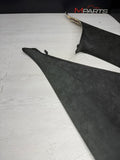 06-10 BMW E63 M6 COUPE Rear Interior C Pillar Trim Panel ALCANTARA Set