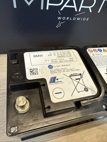 (PICKUP ONLY) 2017 BMW F80 F82 F83 M3 M4 15-20 Lithium Battery 69ah 61218047220