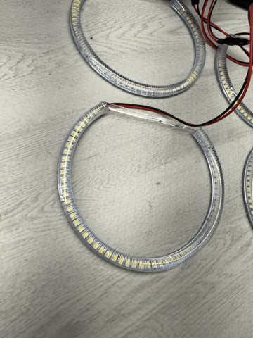 Xenon White Headlight SMD LED Angel Eyes Halo Rings BMW E39 E46 3 5 Series