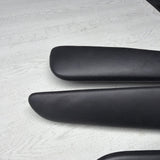 01-06 BMW E46 M3 Convertible Door Upper Arm Rest Armrest Pads Black