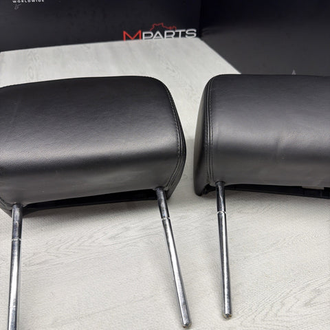 2001-2006 BMW E46 M3 Convertible Black Rear Headrests Head Rests Pair