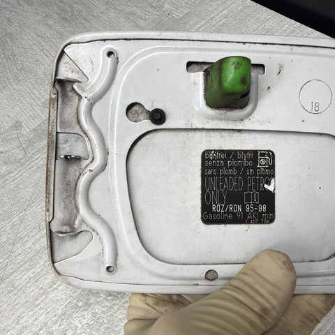 2000-2006 BMW E46 323 325 330 M3 Fuel Gas Cover Door Lid Alpine White OEM