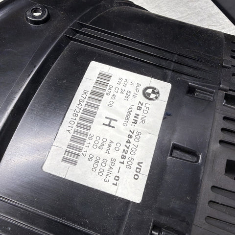BMW E90 E92 E93 M3 Gauge Cluster Instrument Panel Speedo Manual OEM 08-13 *Flaw*