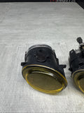 01-06 BMW E46 M3 00-03 E39 M5 Left Right Fog Lights Foglight Non Fluted Yellow