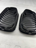 01-06 BMW E46 M3 Front Kidney Grilles Grills Gloss Black