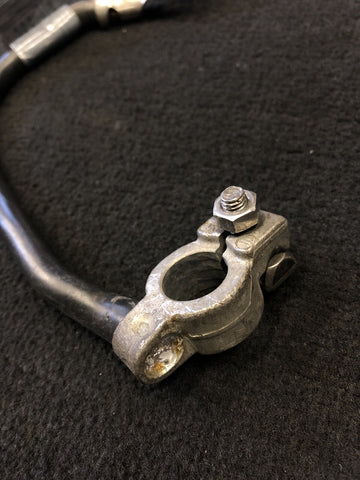 01-06 BMW E46 M3 Battery Black Negative Power Terminal Cable Rear