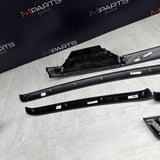 08-13 BMW E92 E93 M3 Interior Trim Set Carbon Leather OEM *Missing 1 Front Door