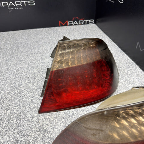 BMW E46 M3 01-06 Convertible LED Tail Lights Red Tinted Trunk Outers Inners