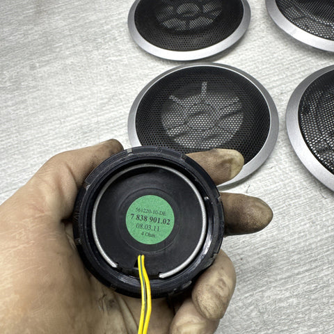 07-13 BMW E92 E93 3-Series 2dr Front Rear Door Individual Speaker Covers Trims