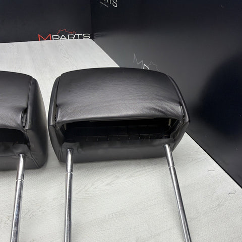 2001-2006 BMW E46 M3 Convertible Black Rear Headrests Head Rests Pair