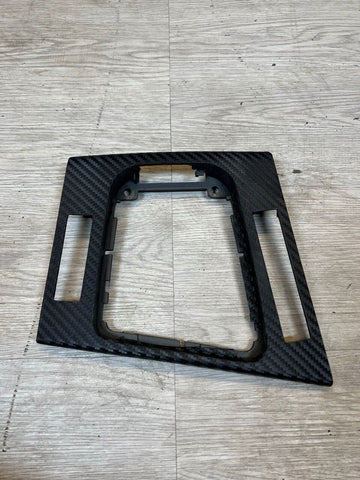 01-06 BMW E46 M3 Center Consoler Shifter Trim Bezel Carbon Fiber Wrapped