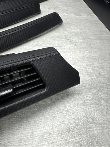 08-13 BMW E92 E93 M3 Interior Trim Set Carbon Leather OEM Genuine *Notes*