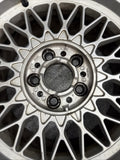 OEM BMW E28 E30 E38 Wheel Rims Tires Set Style 5 Silver 16" ET23 16x8 Square