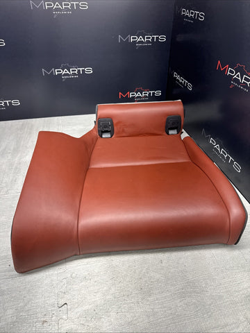 08-13 BMW E92 M3 Coupe Right Passenger Rear Seat Bottom Bench Fox Red Leather