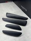 01-06 BMW E46 M3 Convertible Door Arm Rest Armrest Pads Black *4 Broken Tabs