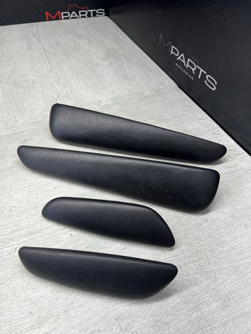 01-06 BMW E46 M3 Convertible Door Arm Rest Armrest Pads Black *4 Broken Tabs