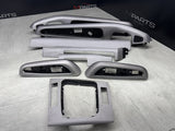 01-06 BMW E46 M3 Convertible Interior Armrests Trim Set Brushed Aluminum *Notes*