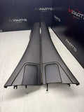 BMW 01-06 E46 325 330 M3 OEM Convertible Rear Top Lateral Trims Panels Black