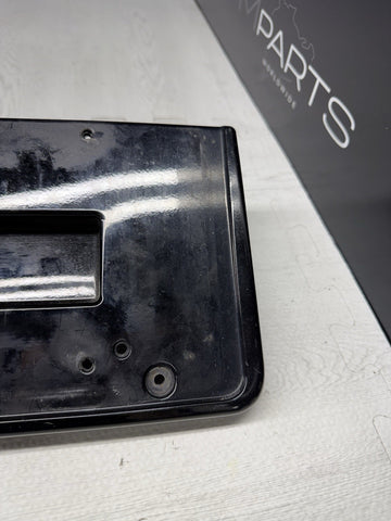 BMW E46 M3 01-06 Front License Plate Cover Base Bracket 51112694726 Jet Black