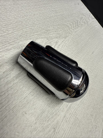 2001-2003 BMW E46 M3 SMG GEAR SHIFT KNOB NAPPA LEATHER CHROME OEM