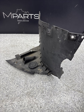 OEM BMW E46 M3 Front Left Splash Shield Guard Liner + Temp Sensor *Damage