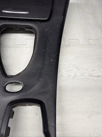 08-13 BMW E90 E92 M3 OEM  Front Center Console Cover Leather DCT *Scratches*