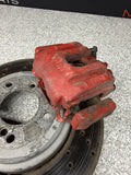 08-13 BMW E90 E92 E93 M3 Rear Brakes Brake Calipers Red & Discs Rotors