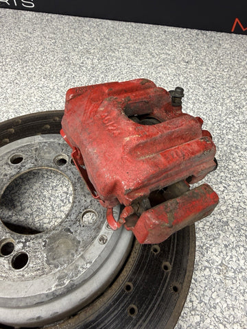 08-13 BMW E90 E92 E93 M3 Rear Brakes Brake Calipers Red & Discs Rotors