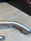 01-06 BMW OEM E46 M3 Silver Aluminum/Grey Bottom Vert Trims Armrests