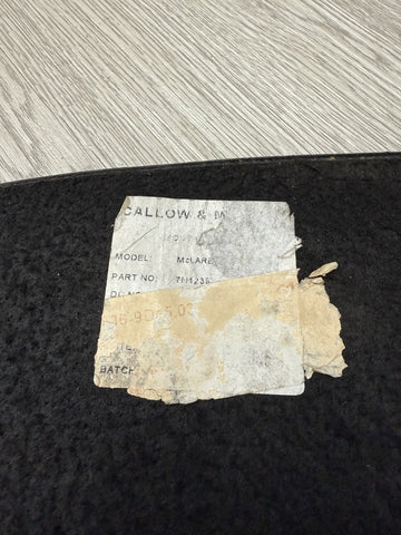 2016-2021 MCLAREN 570S FRONT TRUNK TUB FLOOR MAT CARPET BLACK OEM