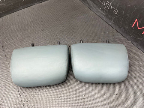 2008-2013 BMW E90 E93 M3 Coupe Sedan Rear Seat Headrests Grey Leather OEM