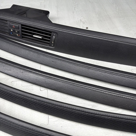 08-13 BMW E92 E93 M3 Interior Trim Set Carbon Leather OEM *Scuffs*