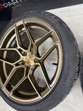 Rohana RFX11 5x120 19x9.5 19x11 Brushed Bronze Rims Wheels Set